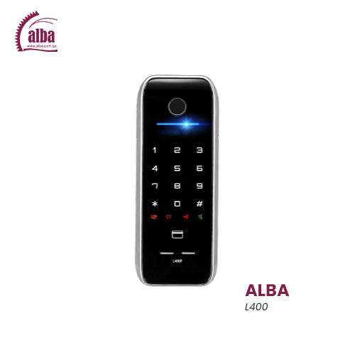 ALBA - L400 - Smart Rim Lock with Secure Access with Fingerprint, RFID ...