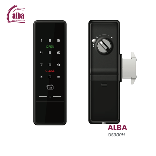 ALBA - OS300H Hook Type Digital Door Lock – Slim Frame Smart Lock with ...