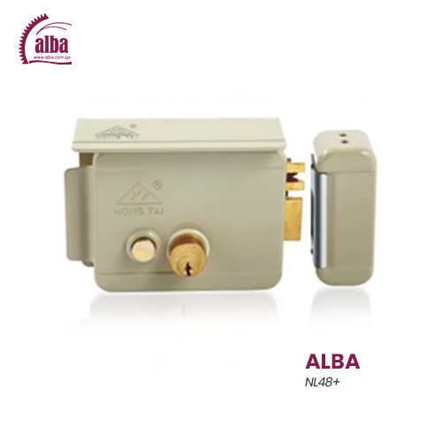 ALBA - NL48+ - Electric Rim Gate Lock With Push Button & Lockup ...